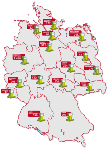 Autogastankstellen in Deutschland – Schubert und Schulz Auto-Center